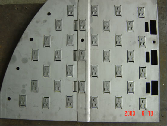 連接區(qū)可以安裝浮閥的塔盤
